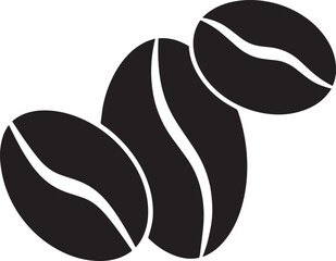 Coffee Bean Silhouette Vector Format – Black Coffee Ingredient Illustration