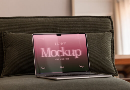 Mockup of screen Laptop