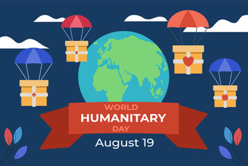 World humanitarian day flyer