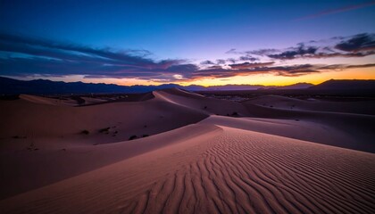 Fototapeta premium Sand Dunes at Twilight