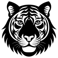 tiger head vector silhouette 