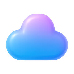 Obraz premium PNG Colorful cloud icon design.