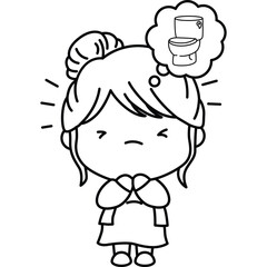 a vector of a pregnant lady 
