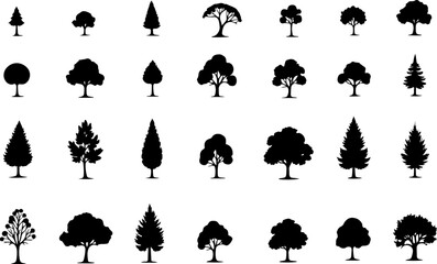 tree, pine tree,  woodland, garden, tree icon,  bundle