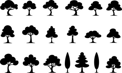 tree, pine tree,  woodland, garden, tree icon,  bundle