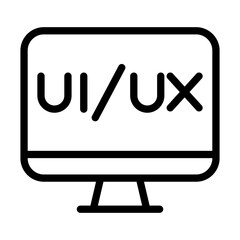 UI/UX Design line icon