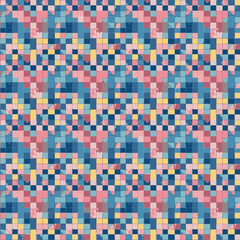 Fototapeta premium Seamless background with traditional Japanese patterns in Ichimatsu style 