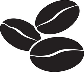 Coffee Bean Silhouette Vector Format – Black Coffee Ingredient Illustration