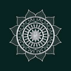 Intricate luxury mandala pattern with geometric and floral elements