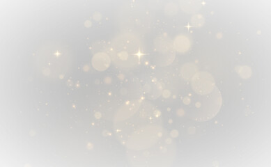 White Sparkling Star Glow on Transparent Background