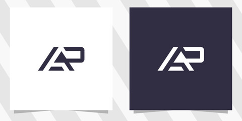 letter ap pa logo design
