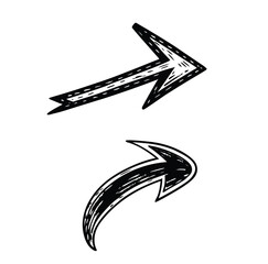 black and white arrows