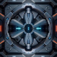Obraz premium Sci-Fi Floor And Wall Panel Pack (68)