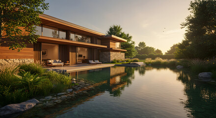 Obraz premium reflection in the water