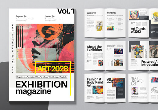 ART Exhibition Magazine Layout