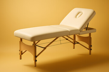 Luxurious Massage Table Displayed in a Serene Spa Setting for Relaxation Services