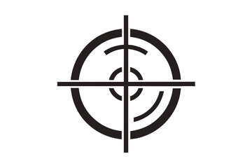 Fototapeta premium Precision focus with this bold target symbol, perfect for branding, marketing and design projects needing a strong, accurate message of achievement and goals