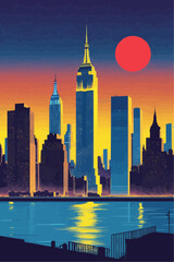 Copper Sky Over New York