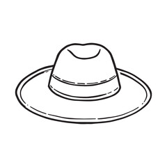 Sun Hat line art stylish shade for women