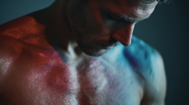 Medical image capturing realtime skin temperature shift on upper body triggered by autonomic nervous system dysfunction.