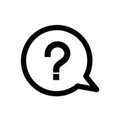 question mark on white background. question mark symbol. help and feedback icons.