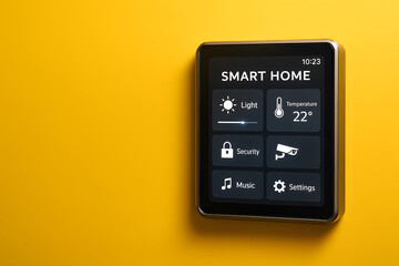 Central Smart Home Control Panel with Touchscreen Interface for Seamless Automation