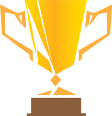 Trophy Cup Color Vector Design