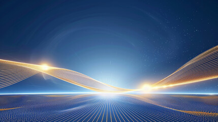 Blue glowing technology background