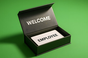 Exciting Unboxing of a Curated Welcome Package with Branded Items for New Employees