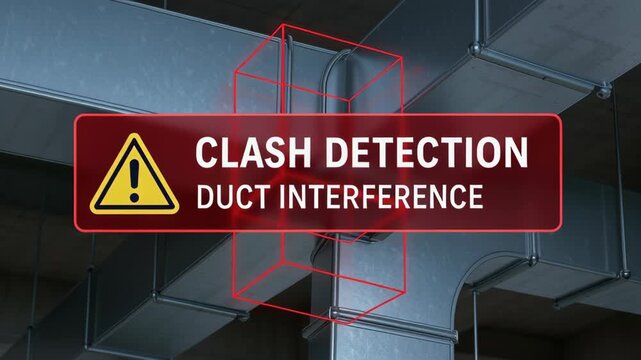 Clash detection air duct engineering prevents interference industry projects ensuring smooth installation and efficient airflow management systems