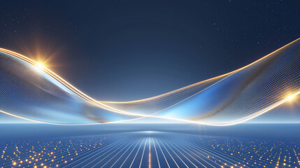 Blue glowing technology background