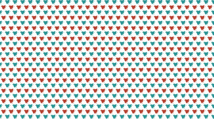 交互に並んだ千鳥柄のフルフレームパターンイラスト