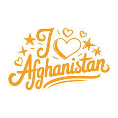 I Love Afghanistan.