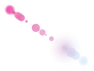 bokeh isolated on white