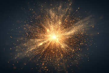 Glowing Cosmic Explosion in Dark Space