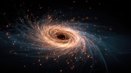 Cosmic vortex, swirling light