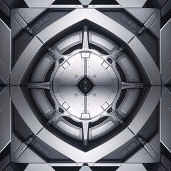 Naklejka premium Sci-Fi Floor And Wall Panel Pack (4)