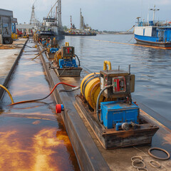 fishing boats in the harbor