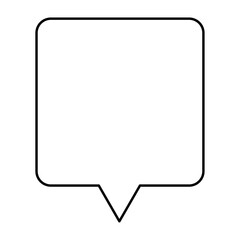 吹き出し（四角形）007