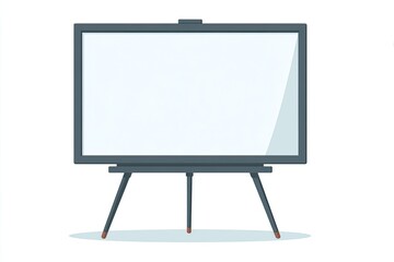 Blank Whiteboard on Tripod Stand