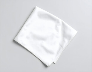 Blank Bandana Mockup Lying on the Floor – Flat Fabric Display Template