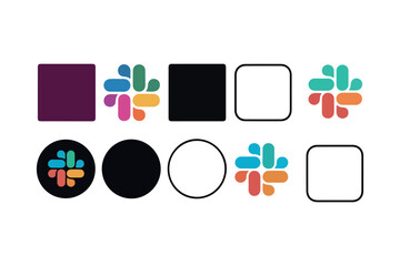 Abstract geometric shapes with vibrant color palette and typography