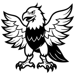 eagle tattoo vector