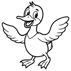 funny cartoon bird
