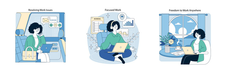 Remote Work Efficiency and Flexibility in Varied Settings