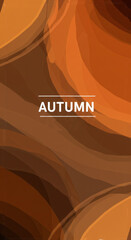 Autumn abstract background design for seasonal poster or card