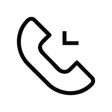 Missed call icon with a lowercase L