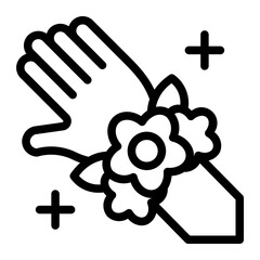 This Corsage icon is suitable for prom, school party, etc.