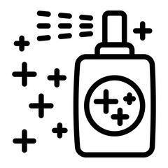 This Glitter Spray icon is suitable for prom, school party, etc.