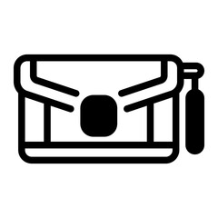 This Clutch Bag icon is suitable for prom, school party, etc.